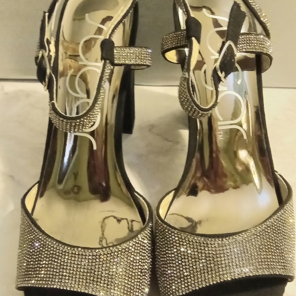 Sugar Women's Prisila High Heel Sandals Black Size 7 1/2 - Picture 6 of 13